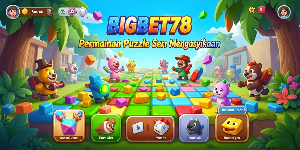 Screenshot utama BIGBET78 menampilkan gameplay seru dengan teka-teki yang menarik.