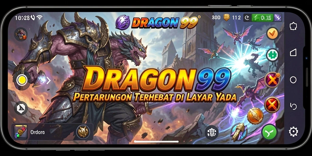 Gameplay seru dan dinamis dari DRAGON99 di arena pertarungan.