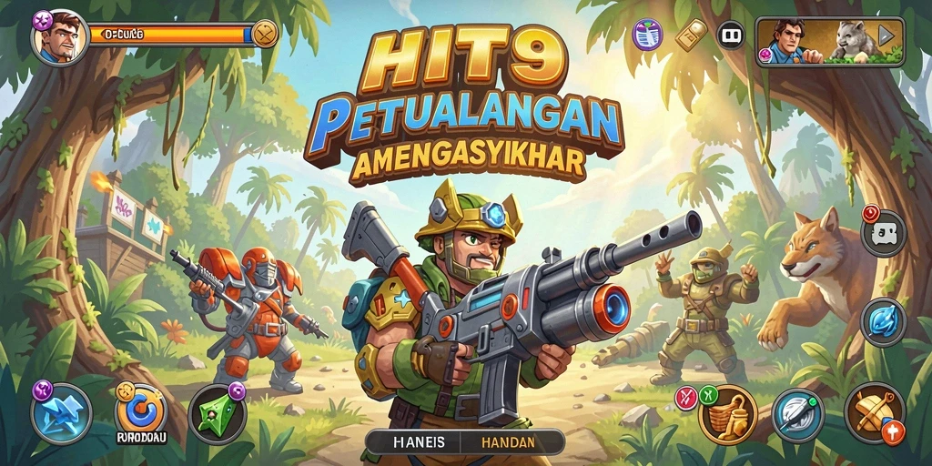 Tampilan menarik dari gameplay HIT9 yang seru dan menantang.