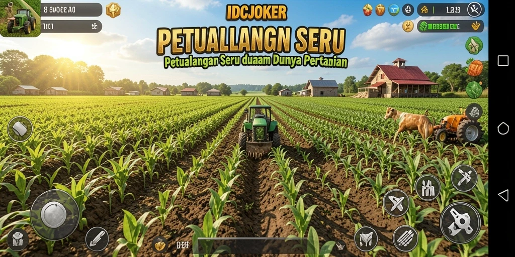 Tangkapan layar utama gameplay Farming di IDCJOKER.