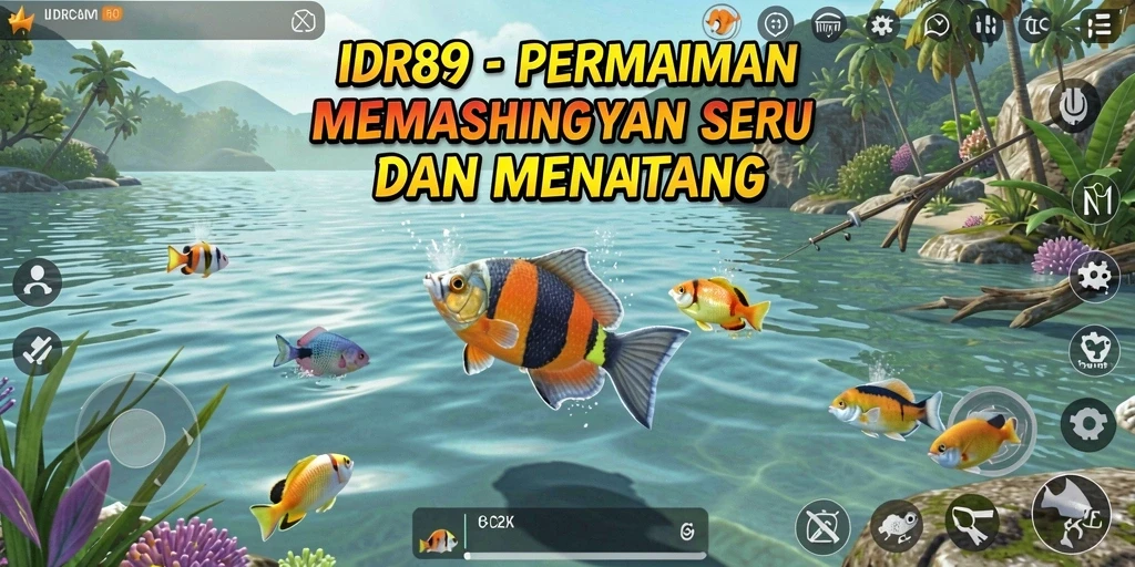 Screenshot gameplay IDR89 dengan suasana memancing yang menarik.