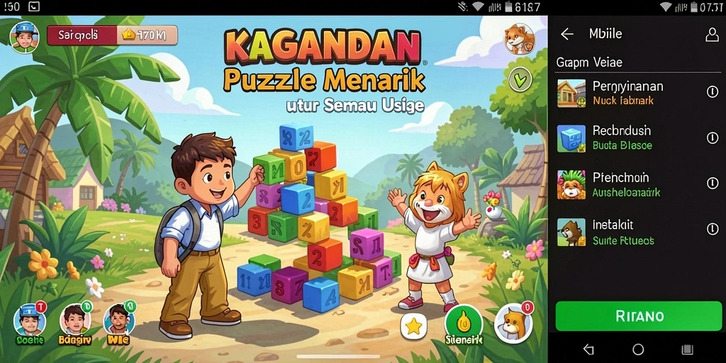 Tampilan gameplay KAGANDAN yang menantang dan menarik.