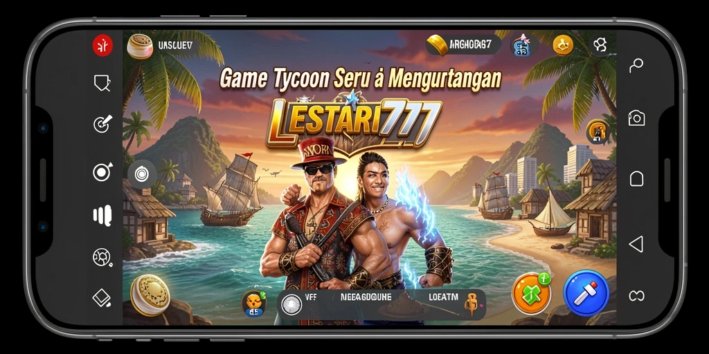 Tampilan gameplay seru dalam LESTARI777 menunjukkan pembangunan bisnis yang menarik.