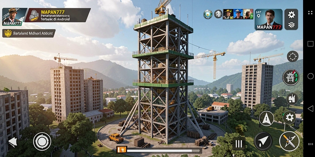 Tangkapan layar menunjukkan aksi menegangkan dalam gameplay Tower Defense.