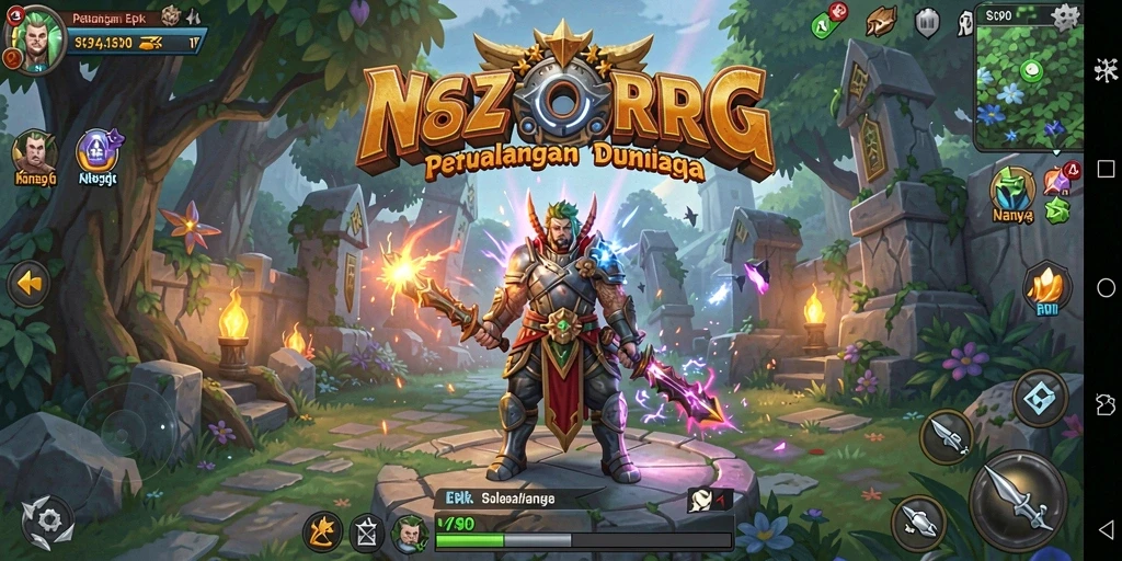 Tampilan gameplay RPG yang menarik dan dinamis dari S80.
