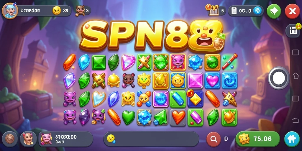 Gameplay seru dari SPN88 yang menantang para pemain Match-3.