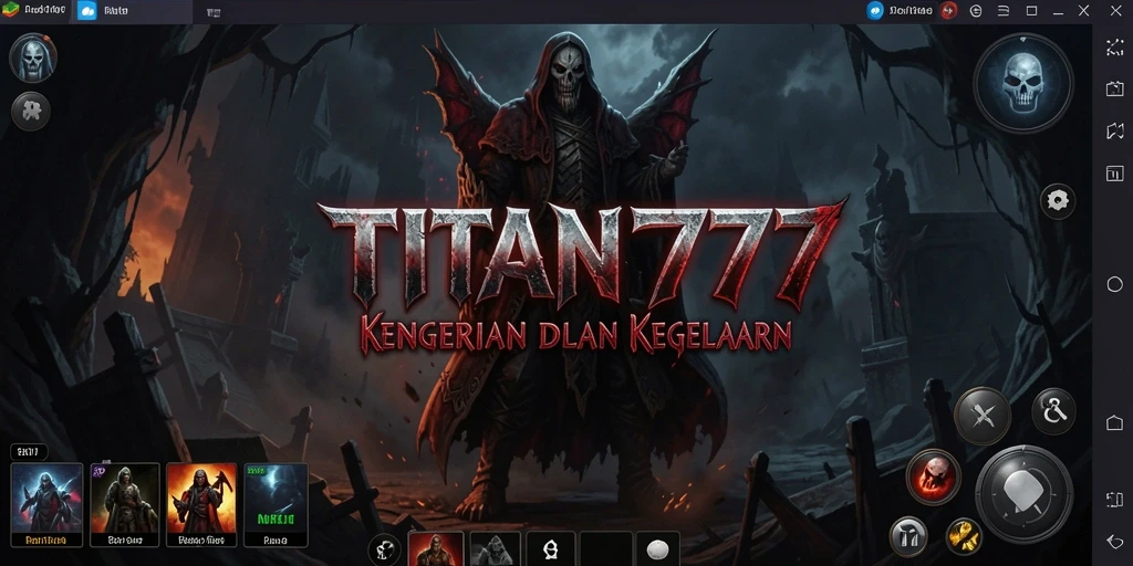 Tampilan gameplay menyeramkan dari TITAN777 yang penuh ketegangan.